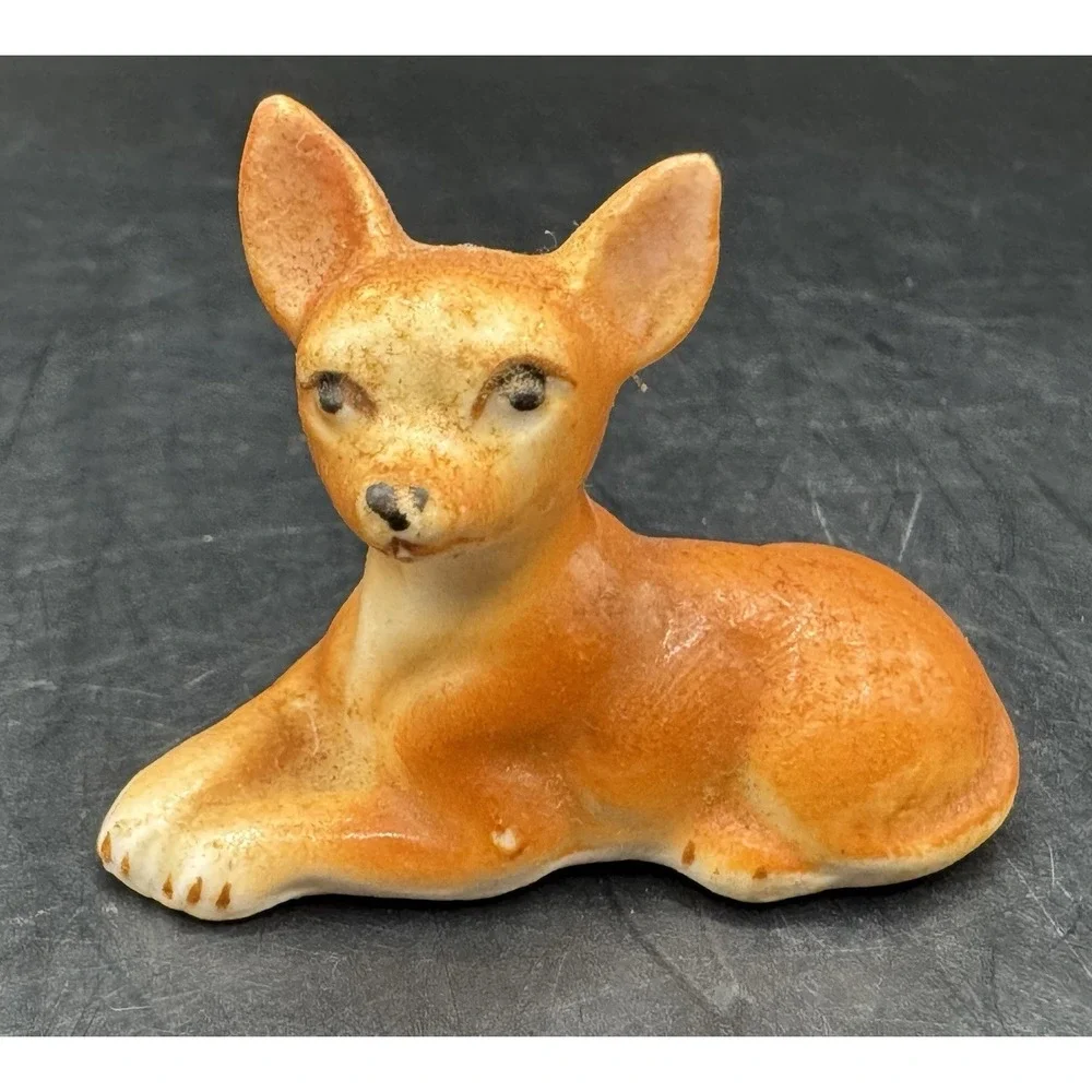 Lot Of 3 Vintage Ceramic Chihuahua Dogs Trinket Shelf Display Decor READ NOTES